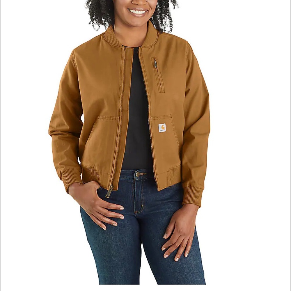 BLACK Carhart Rugged Flex bomber jacket